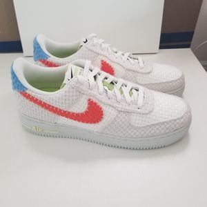 Nike Air Force 1 '07 NN Phantom / Team Orange Sail Hemp Low DV2112 001 size 10.5